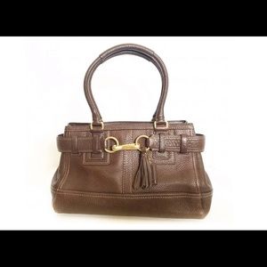 Coach Pebbled Leather Hamptons Carryall (#10212)